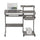 Complete Computer Workstation Desk, Gray - Techni Mobili