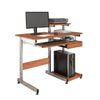 Complete Computer Workstation Desk. Color: Woodgrain - Techni Mobili