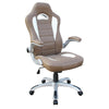 High Back Executive Sport Race Office Chair with Flip-Up Arms. Color: Camel - Techni Mobili