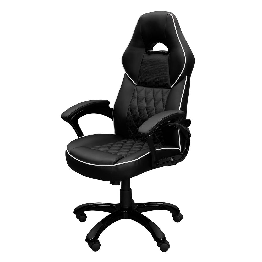 High Back Executive Sport Race Office Chair. Color: Black - Techni Mobili