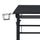 Rolling Writing Desk with Height Adjustable Desktop and Moveable Shelf, Black - Techni Mobili