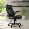 Ergonomic Faux Leather Office Chair – Ultra-Padded Executive Desk Chair,Black - Techni Mobili