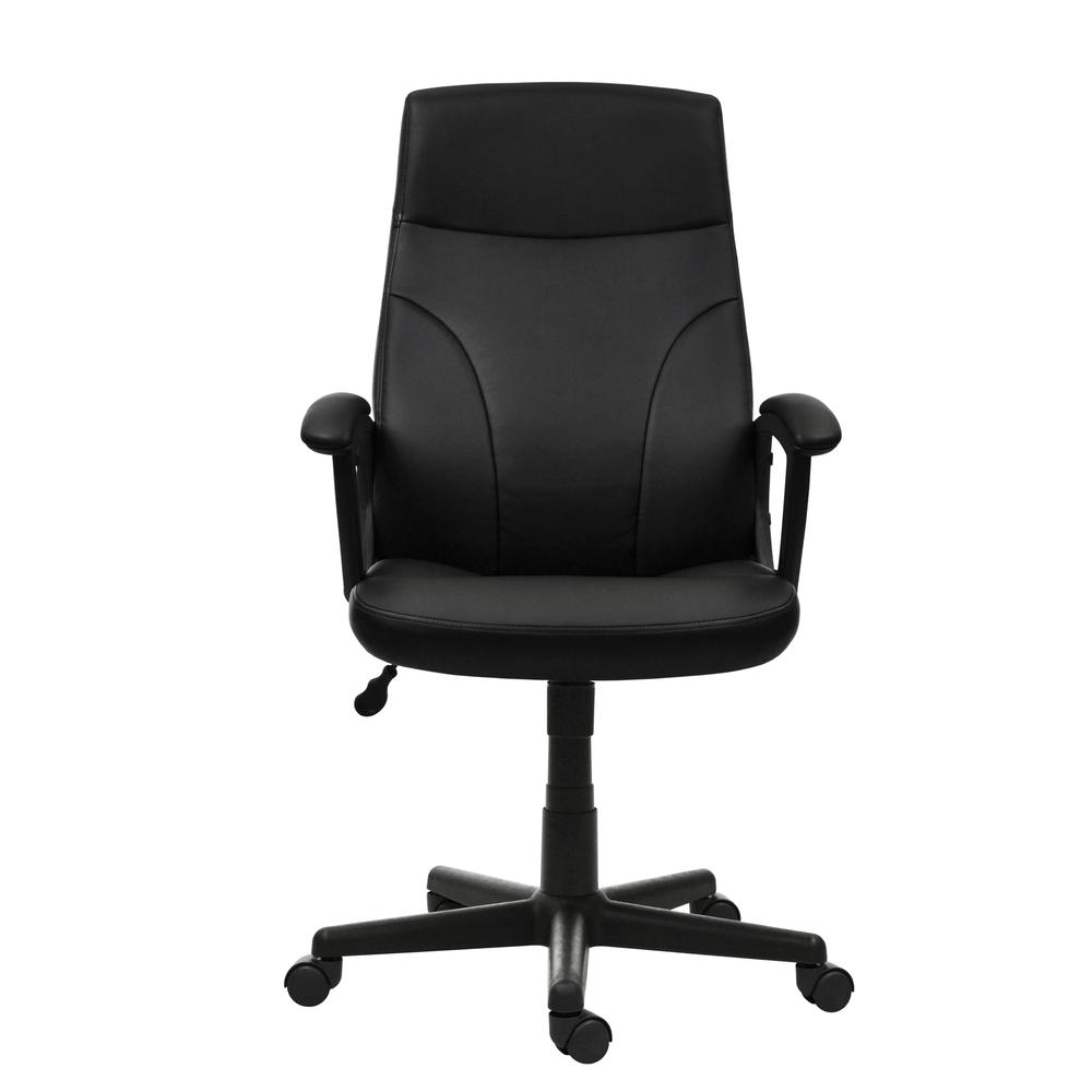 Medium Back Executive Office Chair. Color: Black - Techni Mobili