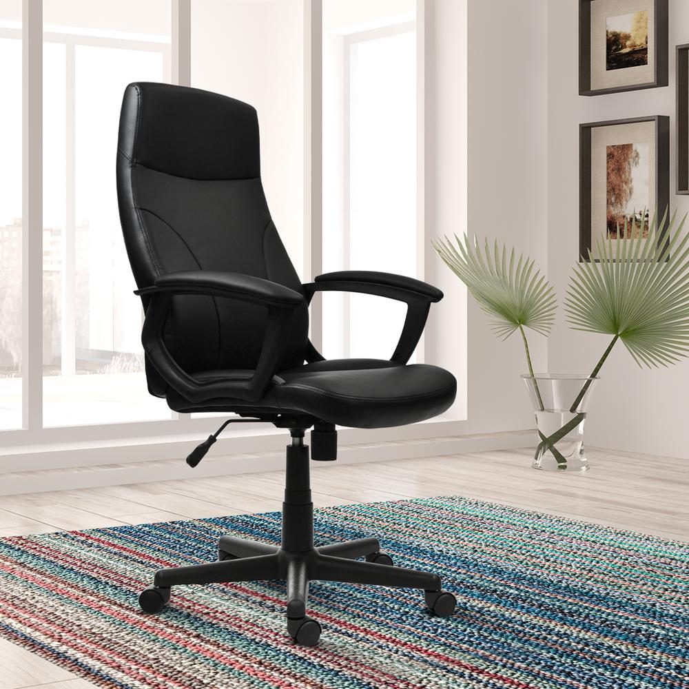 Medium Back Executive Office Chair. Color: Black - Techni Mobili
