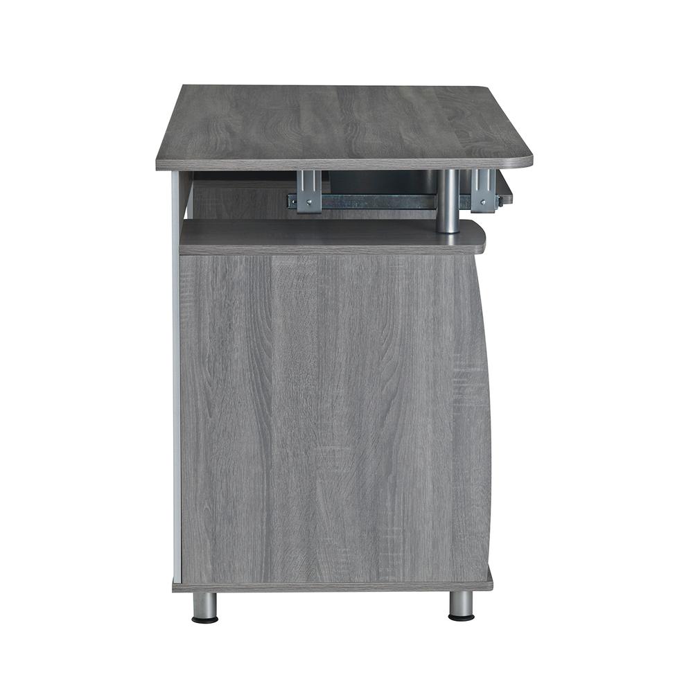 Techni Mobili Complete Workstation Computer Desk with Storage. Color: Grey
