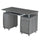 Techni Mobili Complete Workstation Computer Desk with Storage. Color: Grey