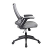 Mid-Back Mesh Task Office Chair with Flip Up Arms. Color: Gray - Techni Mobili