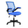 Mesh Task Office Chair with Flip Up Arms. Color: Blue - Techni Mobili