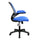 Mesh Task Office Chair with Flip Up Arms. Color: Blue - Techni Mobili