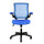 Mesh Task Office Chair with Flip Up Arms. Color: Blue - Techni Mobili