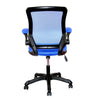 Mesh Task Office Chair with Flip Up Arms. Color: Blue - Techni Mobili