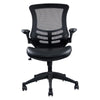 Stylish Mid-Back Mesh Office Chair With Adjustable Arms. Color: Black - Techni Mobili