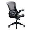 Stylish Mid-Back Mesh Office Chair With Adjustable Arms. Color: Black - Techni Mobili