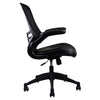 Stylish Mid-Back Mesh Office Chair With Adjustable Arms. Color: Black - Techni Mobili