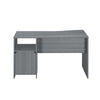 Classic Computer Desk with Multiple Drawers, Grey - Techni Mobili