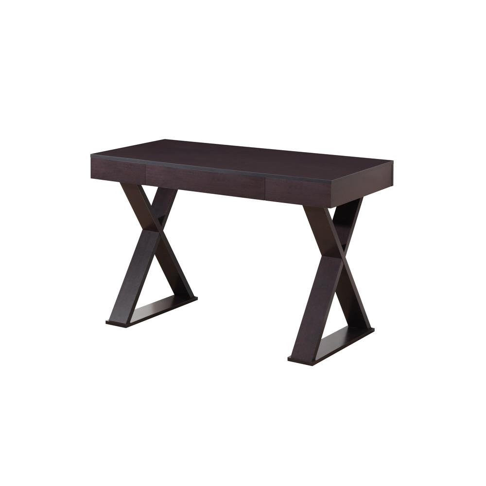 Trendy Writing Desk with Drawer. Color: Espresso - Techni Mobili