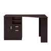 Techni Mobili Classic Office Desk with Storage, Espresso