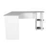 Techni Mobili Modern L-Shaped Desk with Side Shelves, Grey - RTA Products