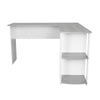 Techni Mobili Modern L-Shaped Desk with Side Shelves, Grey - RTA Products