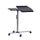 Rolling Adjustable Laptop Cart. Color: Graphite - Techni Mobili