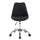 Armless Task Chair with Buttons. Color: Black - Techni Mobili