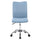 Techni Mobili Modern Armless Task Chair, Blue Jean