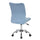 Techni Mobili Modern Armless Task Chair, Blue Jean
