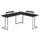 Techni Sport Warrior L-Shaped Gaming Desk, Black