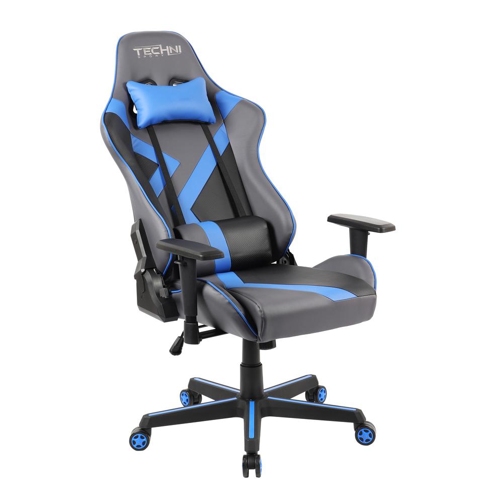 Techni Sport TS-70 Office-PC Gaming Chair, Blue
