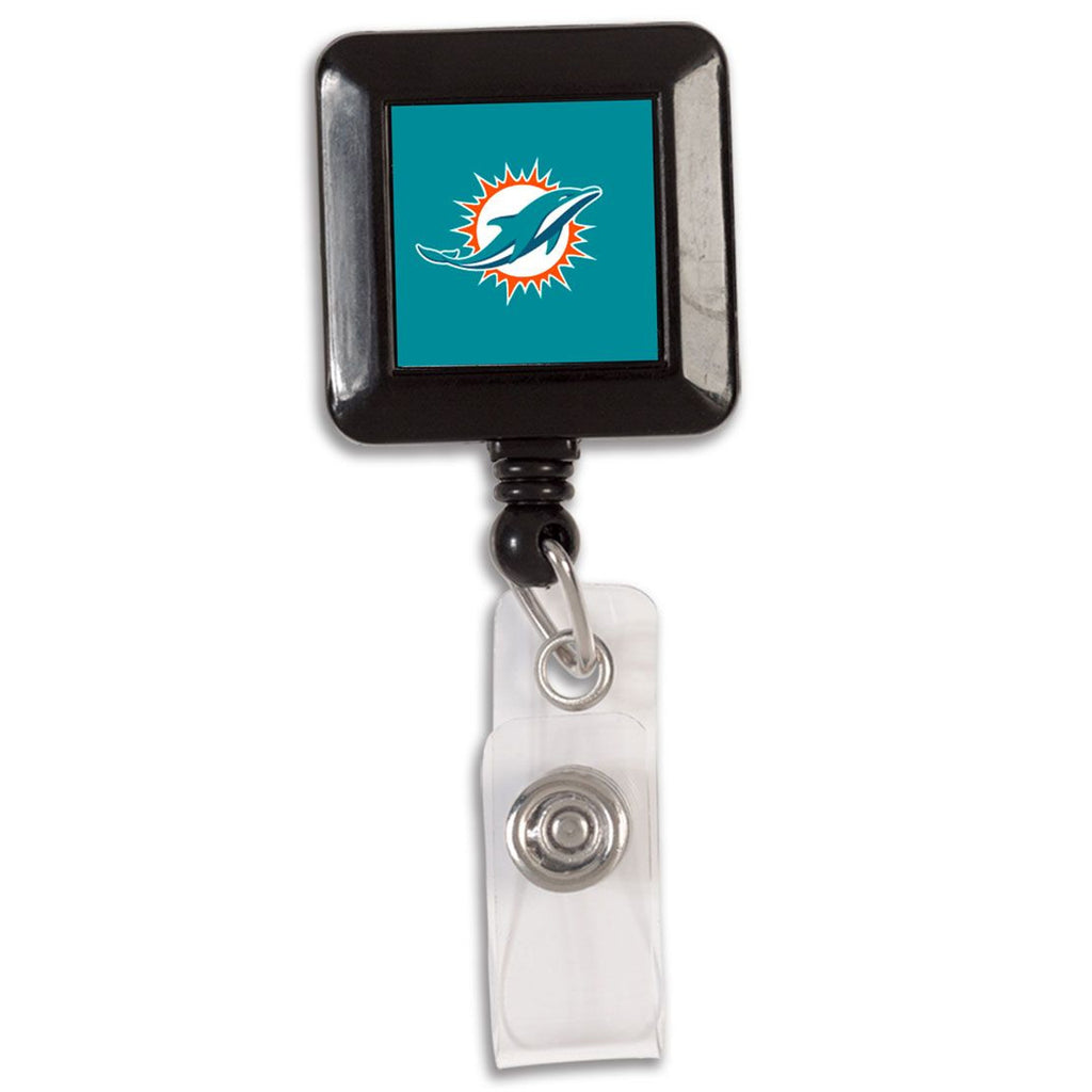 Miami Dolphins Badge Holder Retractable Square - WinCraft