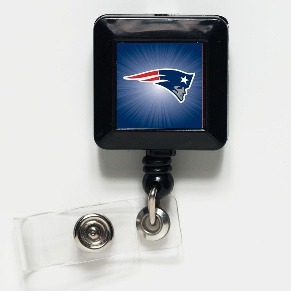 New England Patriots Badge Holder Retractable Square - WinCraft