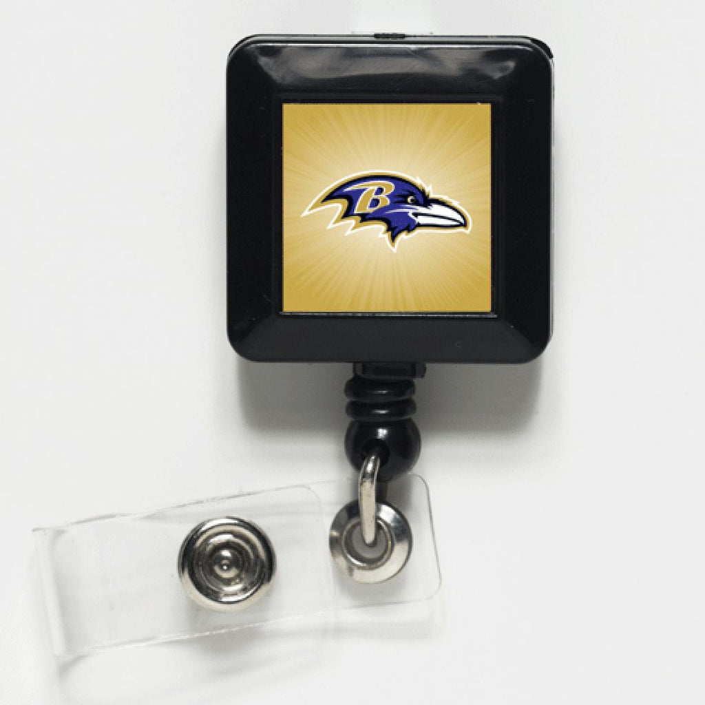 Baltimore Ravens Badge Holder Retractable Square - Wincraft