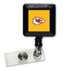 Kansas City Chiefs Badge Holder Retractable Square - Wincraft