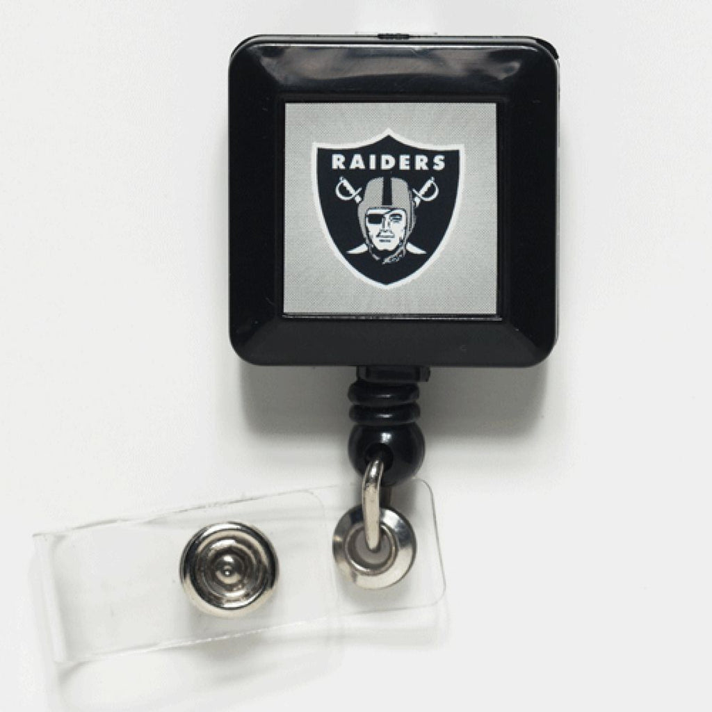 Las Vegas Raiders Badge Holder Retractable Square - WinCraft