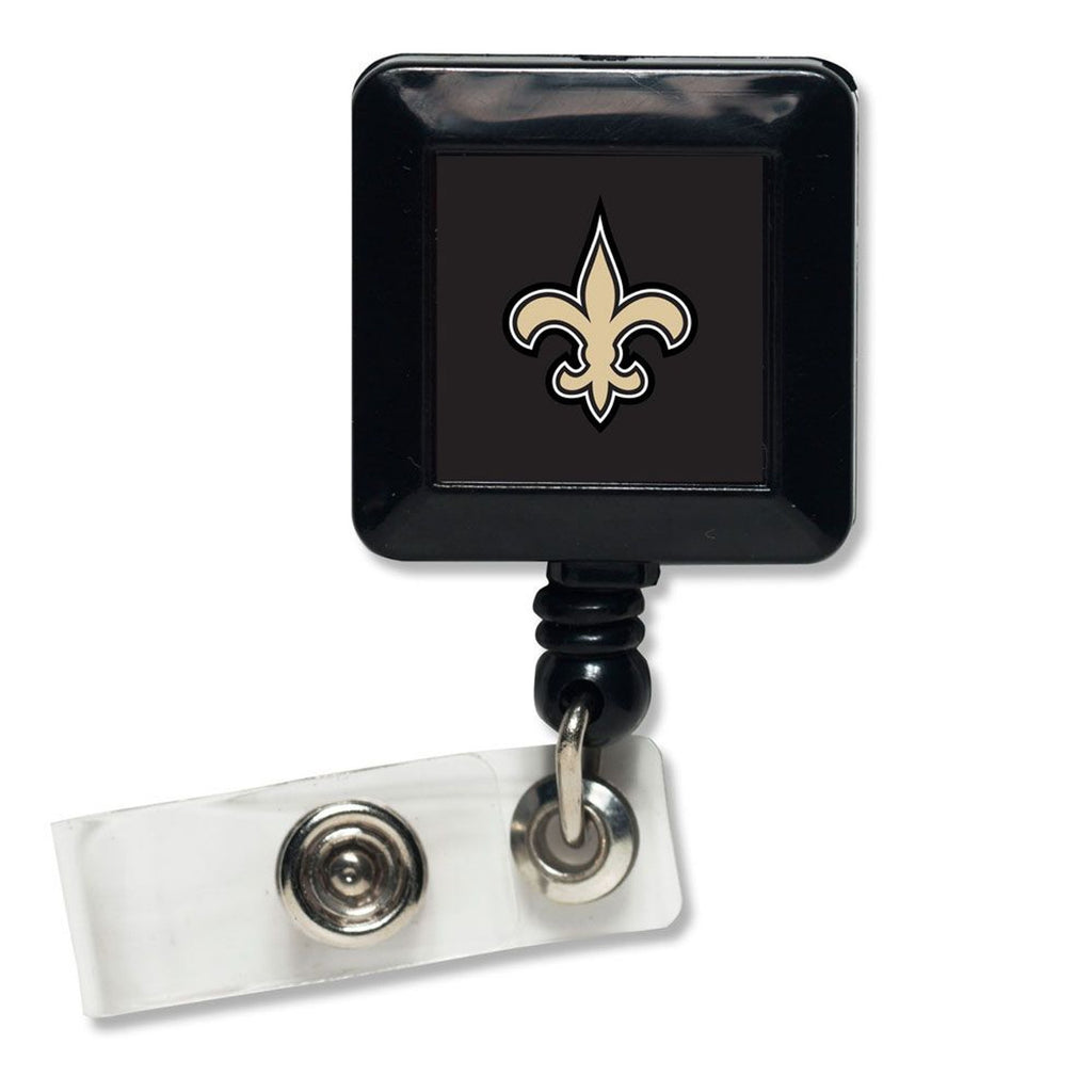 New Orleans Saints Badge Holder Retractable Square - WinCraft