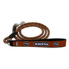 Baltimore Ravens Pet Leash Leather Frozen Rope Football Size Large - Gamewear