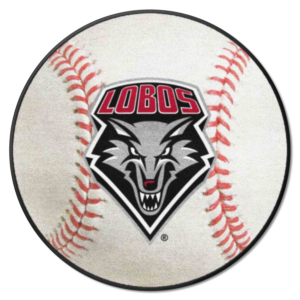 Fanmats - University of New Mexico Baseball Mat 27'' diameter