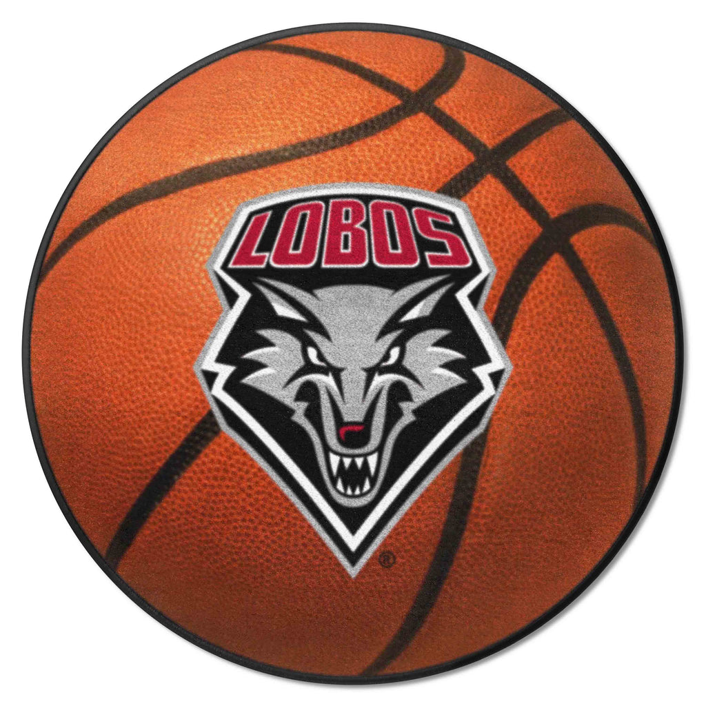 Fanmats - University of New Mexico Basketball Mat 27'' diameter