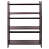 3-Shelf Folding Stackable Bookcase 27.5'' Wide-Espresso - Casual Home