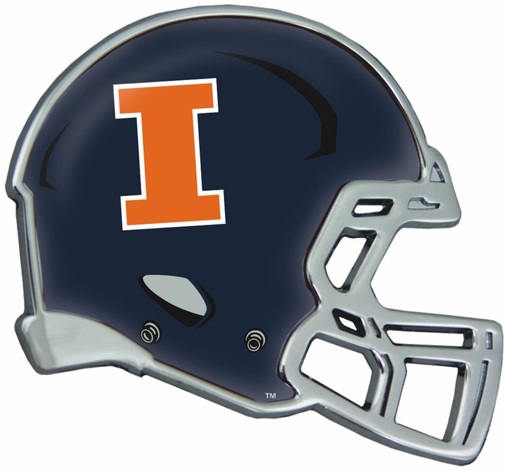 Illinois Fighting Illini Auto Emblem - Helmet - Stockdale Technologies