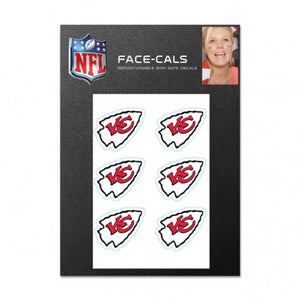 Kansas City Chiefs Tattoo Face Cals - WinCraft