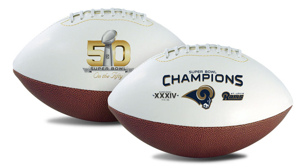 St. Louis Rams  Football Full Size On The Fifty Champ CO - Jarden