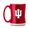 Indiana Hoosiers Coffee Mug 14oz Sculpted Relief Team Color - Logo Brands