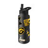 Iowa Hawkeyes Quencher Bottle 34oz Stainless Steel Dreamweave - Logo Brands