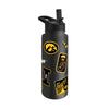 Iowa Hawkeyes Quencher Bottle 34oz Stainless Steel Dreamweave - Logo Brands