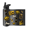 Iowa Hawkeyes Quencher Bottle 34oz Stainless Steel Dreamweave - Logo Brands