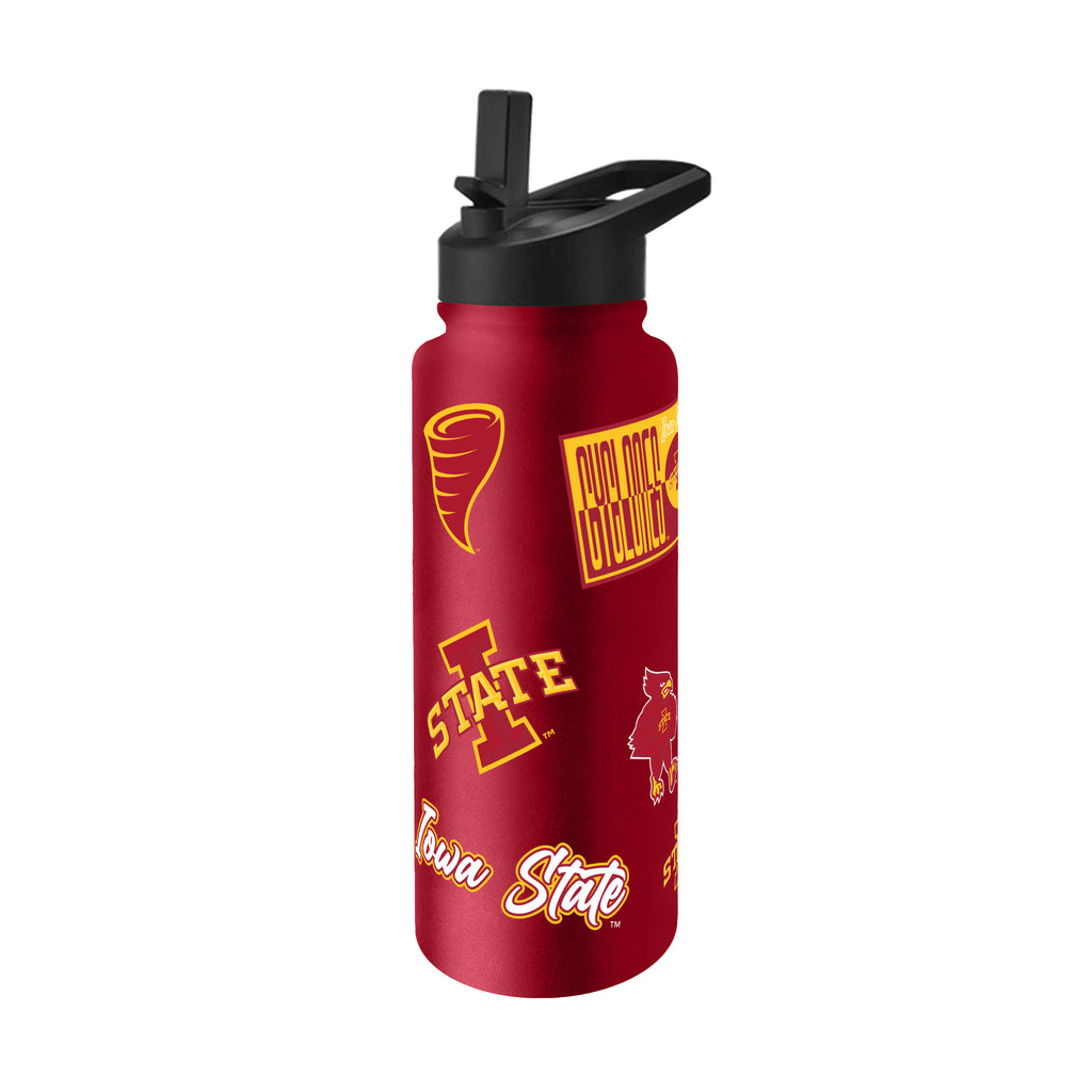 Iowa State Cyclones Quencher Bottle 34oz Stainless Steel Dreamweave - Logo Brands