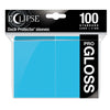 Eclipse Gloss Standard Sleeves 100 Pack Sky Blue - Ultra Pro