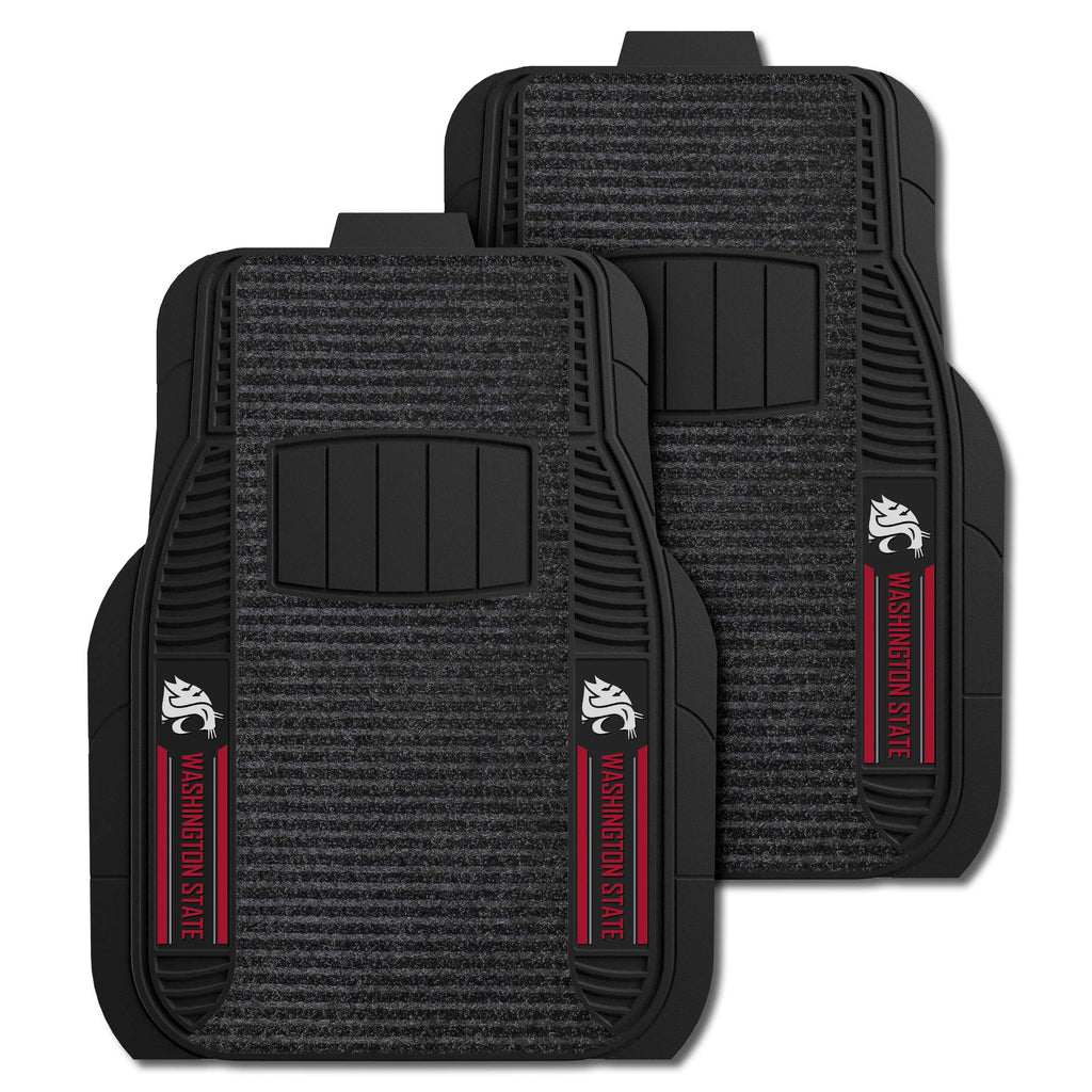 Fanmats - Washington State University 2-pc Deluxe Car Mat Set 21''x27''