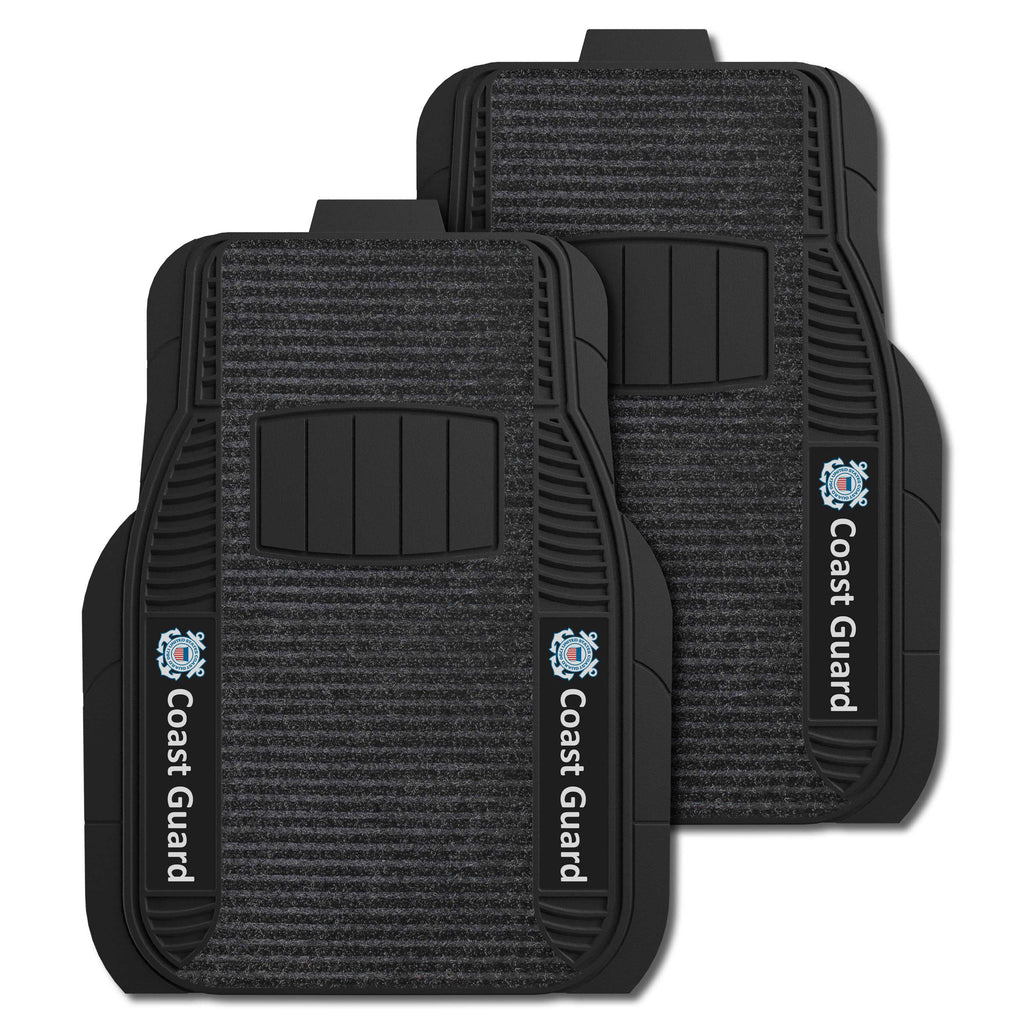 Fanmats - U.S. Coast Guard 2-pc Deluxe Car Mat Set 21''x27''